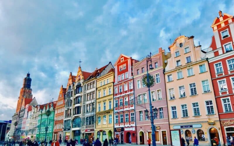 The Traditional Colorful Houses of Wrocław