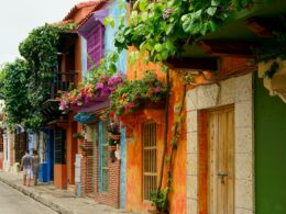 Colorful village, Cartagena, Colombia